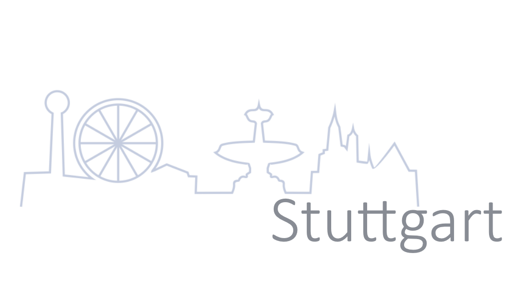 Stuttgart with text Stuttgart Trade Fair