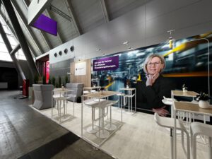 Messestand der GEFA BANK auf der AMB Stuttgart 2026 – realisiert von Protec Messebau